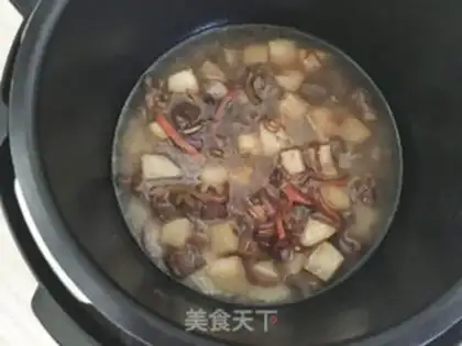 Make Sprinkled lamb rice step 5