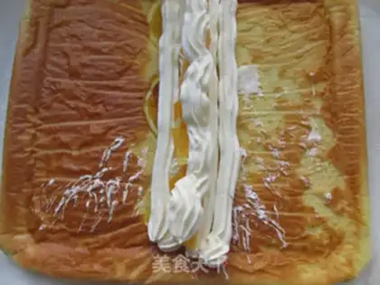 Make Orange cake roll step 10