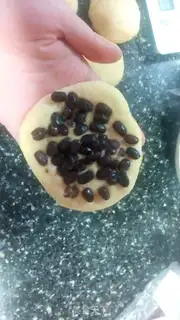 Make Mexican bean bun step 1