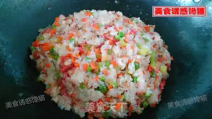 Make Sausage rice step 6