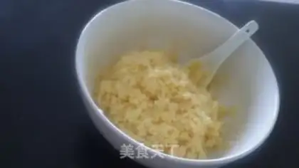 Make Gold and egg and rice step 3
