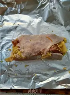 Make Orange cheese chicken leg rolls step 5