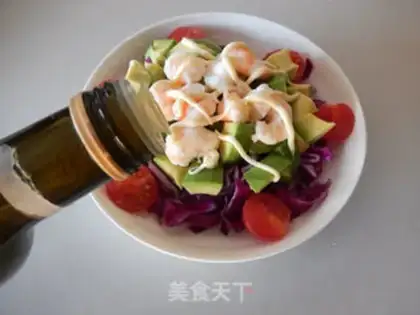 Make Cream shrimp salad step 9