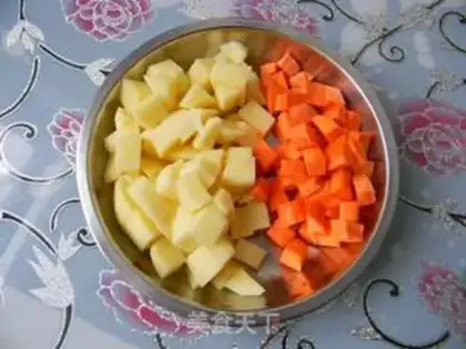 Make Potato carrot rice step 1