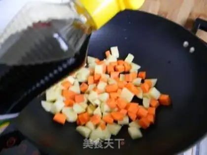 Make Potato carrot rice step 4
