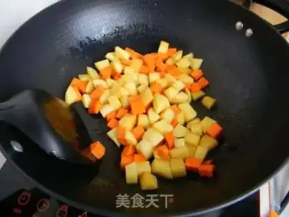 Make Potato carrot rice step 5