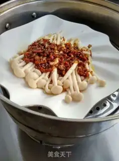 Make Garlic ointment, white mushrooms step 10