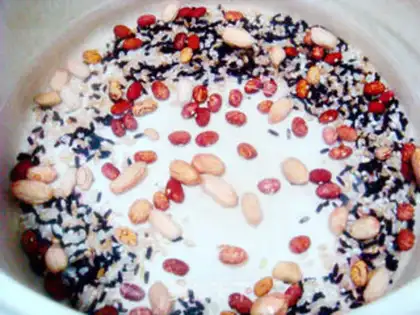Make Black rice makes porridge step 1