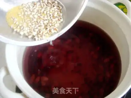 Make Black rice makes porridge step 2