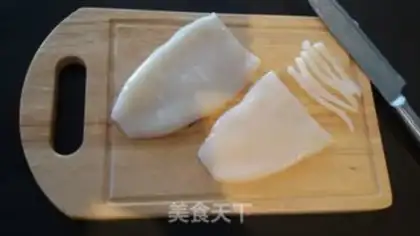 Make Fired squid silk step 0