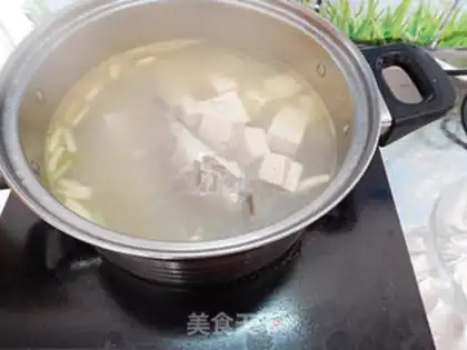 Make Tofu soup step 4