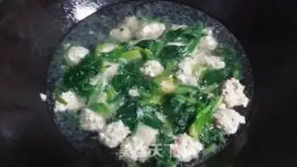Make Spinach chicken meatball soup step 12