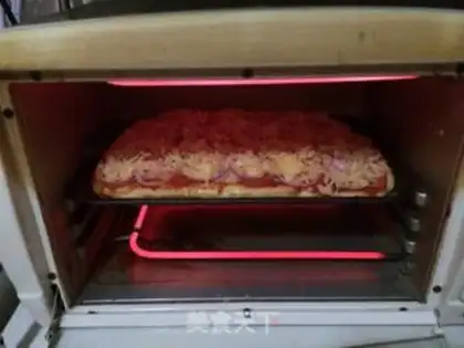 Make Pizza bread step 17