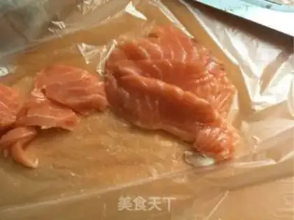 Make The salmon stabbing step 3