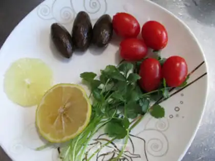 Make Tomato olive bass salad step 5
