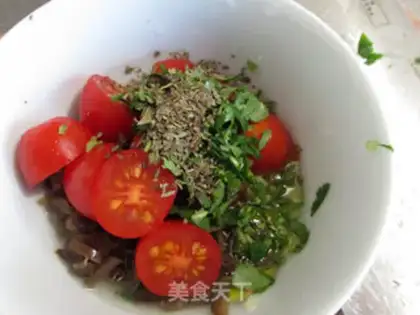 Make Tomato olive bass salad step 9
