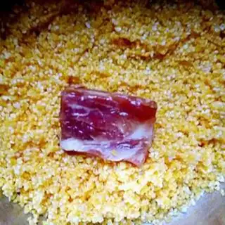 Make Gold evaporation ribs step 2