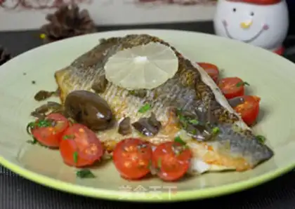 Make Tomato olive bass salad step 13