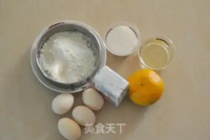 Make Orange cake roll step 0