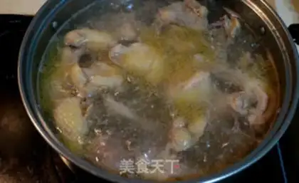 Make Chicken soup and vegetables step 3