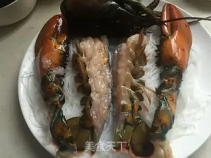 Make Garlic fans steam lobster step 4