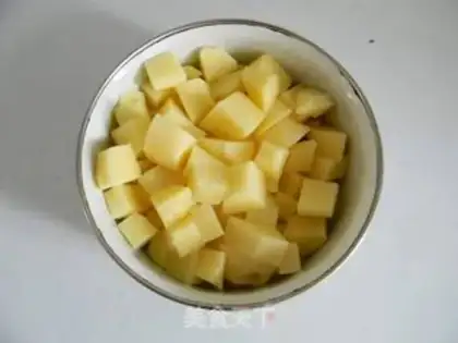 Make Chestnut potato rice step 0