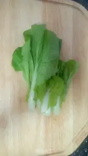 Make Vegetable thin meat congee step 1