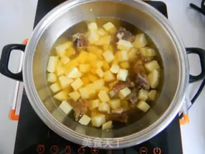 Make Chestnut potato rice step 2