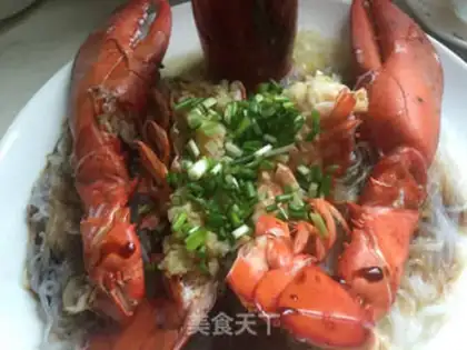 Make Garlic fans steam lobster step 9