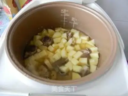 Make Chestnut potato rice step 5