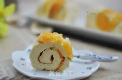 Make Orange cake roll step 17