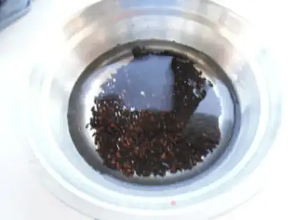 Make Black rice congee step 1