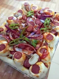Make A full sausage cheese pizza step 29
