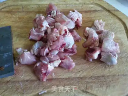 Make Soy potatoes, fried chicken step 3