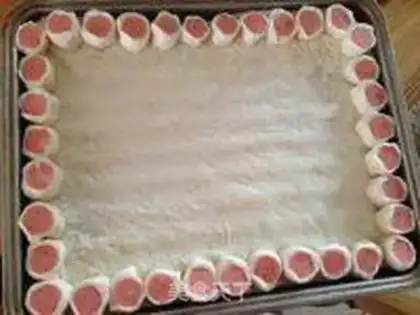 Make A pizza by the ham step 10