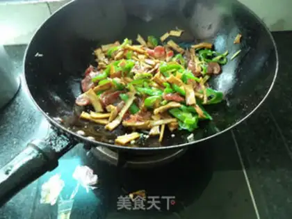 Make Pepper dry sausage step 16