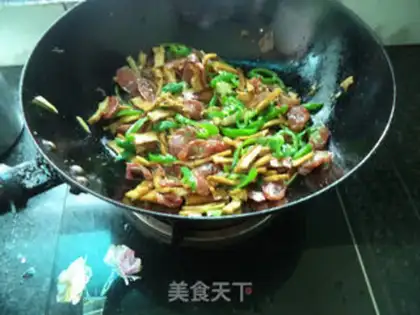 Make Pepper dry sausage step 17