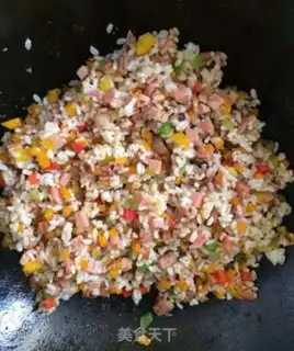 Make Pumpkin rice step 2