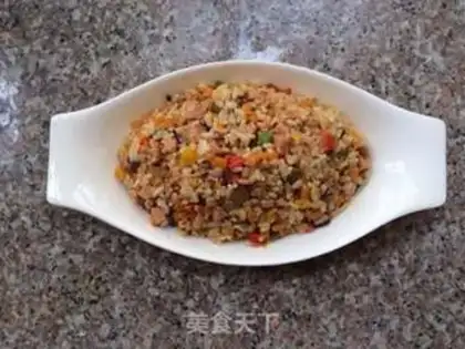 Make Pumpkin rice step 3