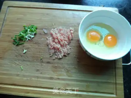Make Meat and eggs step 1