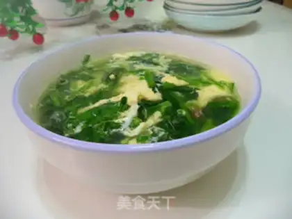 Make spinach egg soup step 9