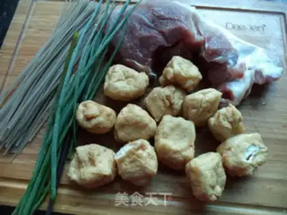 Make Steam fan tofu step 0