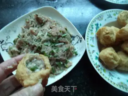 Make Steam fan tofu step 7
