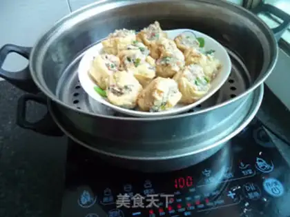 Make Steam fan tofu step 9