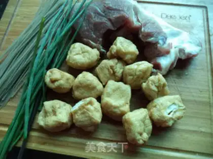 Make Pork fan tofu step 0