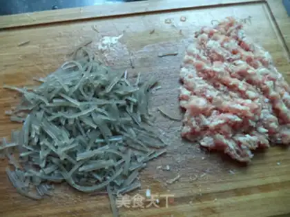 Make Pork fan tofu step 2