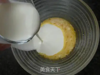 Make Baked pudding step 1