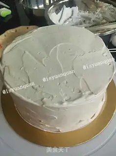Make Six-inch cream birthday cake step 14