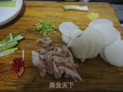 Make Dry radish step 2