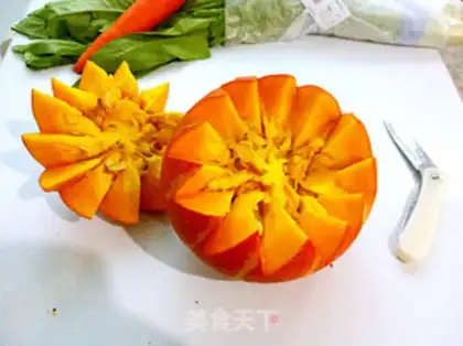 Make Pumpkin rice step 3